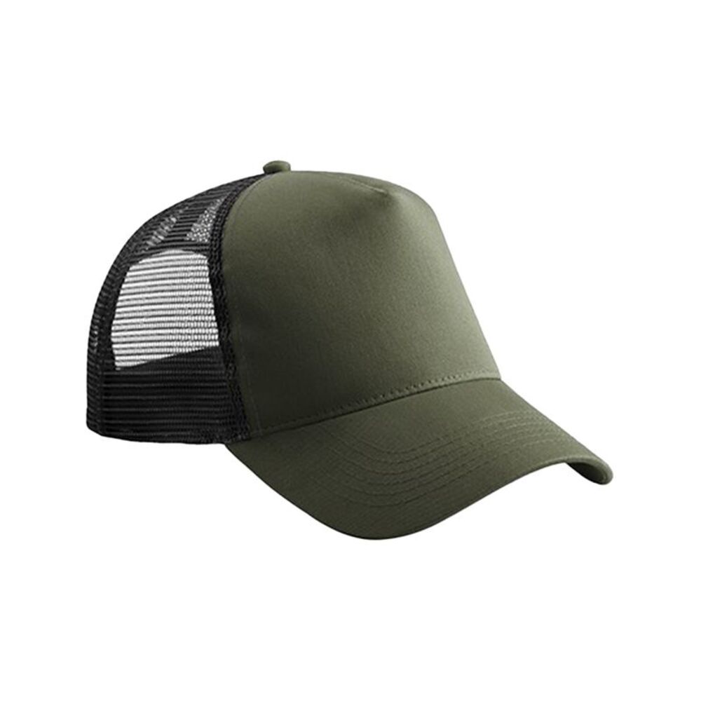 Beechfield Childrens/Kids  Trucker Cap / Olive/Black